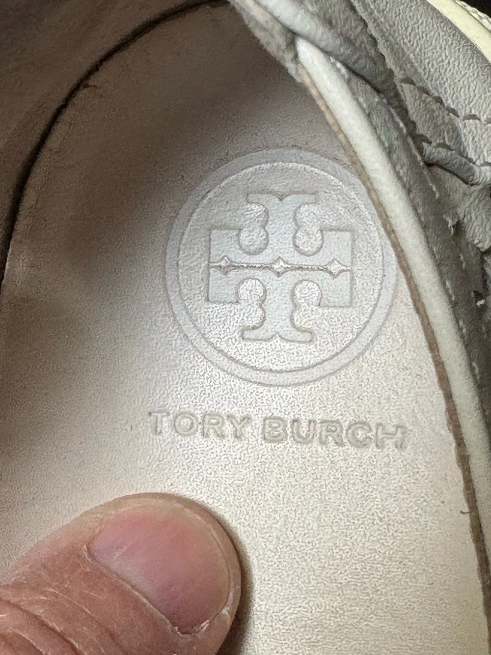 Tory Burch Huarache Ivory Cream White Woven Slip-on Sneakers - 7